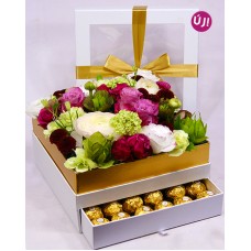Flowers between - flower box with secret sons